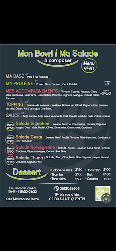 Opinii despre le sain bowl în Saint-Quentin - Restauration