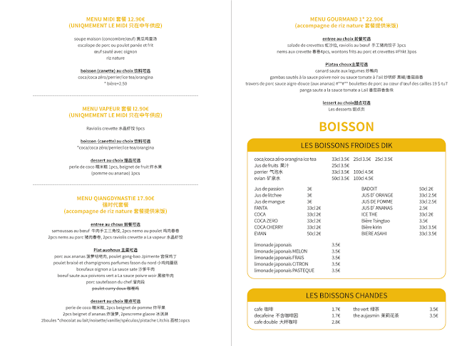 Opinii despre QIANG DYNASTIE în Pessac - Restauration