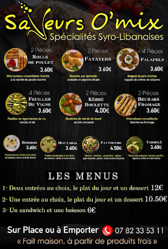 Saveurs O'Mix , PALMYRA restaurant libanais et syrien