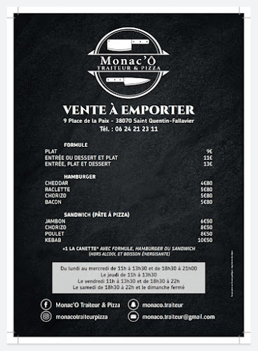 Monac'Ô Traiteur & Pizza - Saint-Quentin-Fallavier