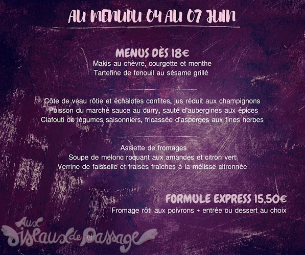 Aux oiseaux de Passage