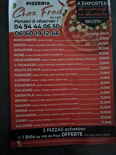 Pizza chez fred