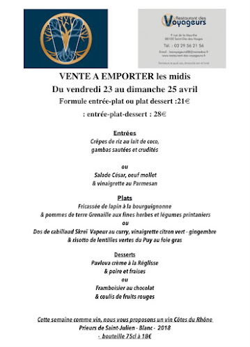 Opinii despre Restaurant des Voyageurs în Saint-Dié-des-Vosges - Restauration