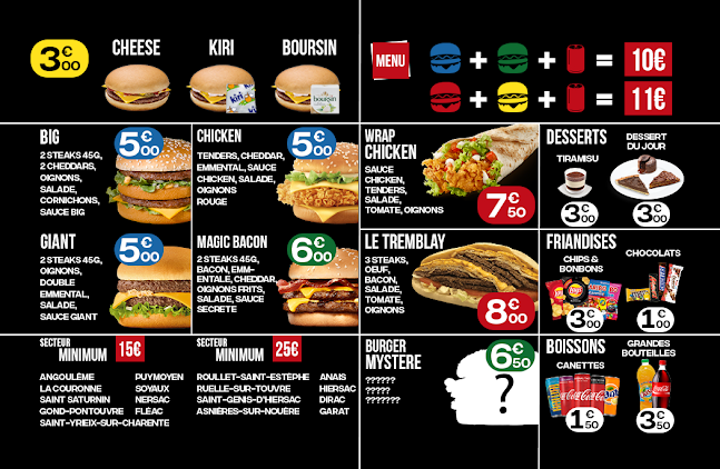 Burger By Night 16 - livraison de sandwich halal de nuit à Angoulême