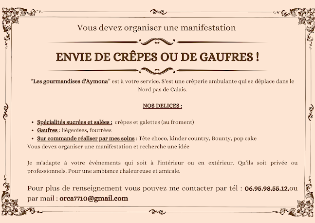 Crêperie ambulante Les Gourmandises d'Aymona