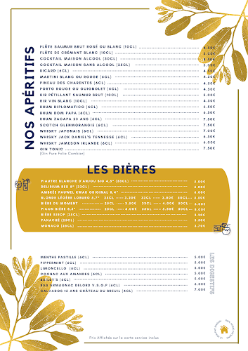 L'Orangeraie Saumur le Bistrot du château - Saumur