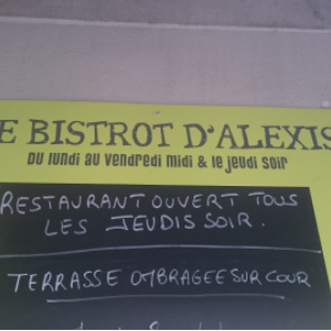 Opinii despre Le Bistrot d'Alexis în Villeurbanne - Restauration