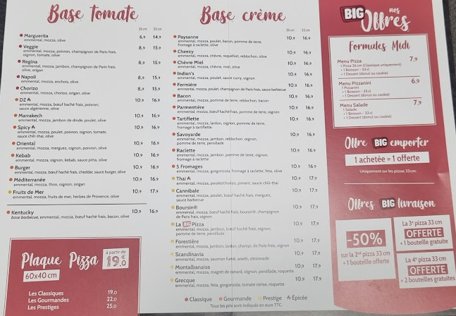 BIG PIZZA - Restauration