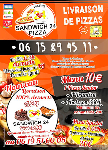 Opinii despre Sandwichs24 pizza în Aulnay-sous-Bois - Restauration