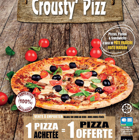 Comentarii opinii despre Crousty Pizz - Pizza Mérignac