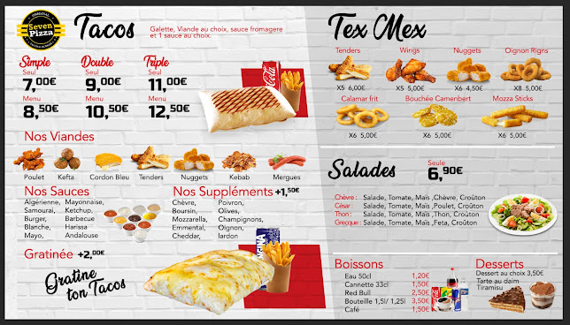 Opinii despre Seven Pizza Original în Toulouse - Restauration