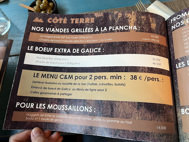 Restaurant Cotes & Mer - Restauration