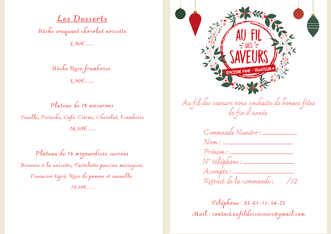 Opinii despre Au fil des saveurs în Boiry-Becquerelle - Restauration