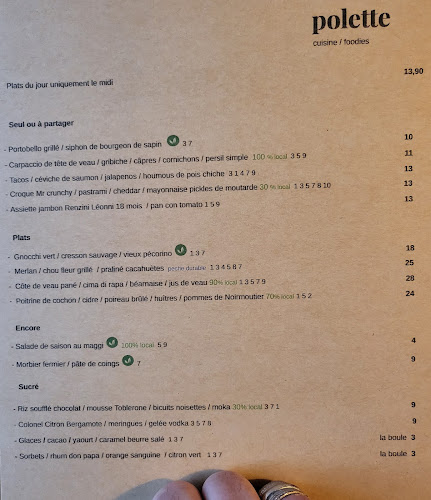 Restaurant Polette - Restauration