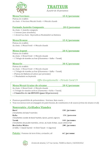 Opinii despre Graine de Sésame - Cocktails & Mezzés - Le Havre în Le Havre - Restauration