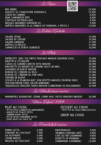 Opinii despre Restaurant L'Énigme Tapas & Pizza în Fleury - Restauration