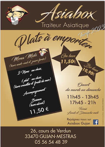 Opinii despre Asiabox Gujan în Gujan-Mestras - Restauration