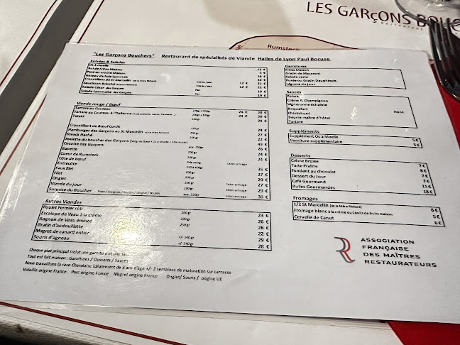 Opinii despre Les Garçons Bouchers în Lyon - Restauration