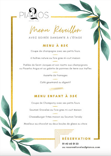 LES 2 PIANOS - Restauration