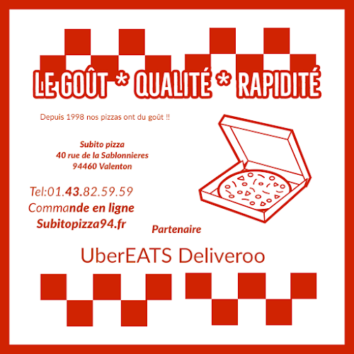 Opinii despre Subito pizza. în Valenton - Restauration