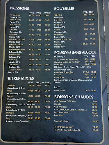 Ma Nolan's Irish Pub, Vieux Nice - Restauration