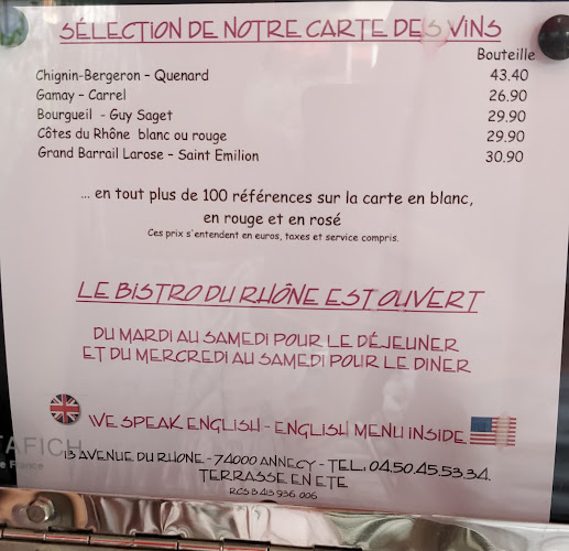 Le Bistro du Rhône - Annecy