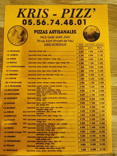 Opinii despre Kris Pizz în Bordeaux - Restauration