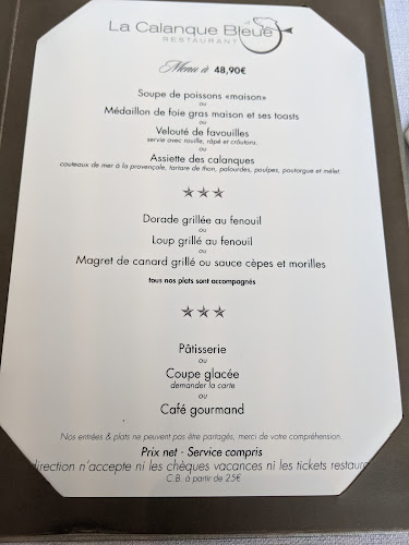 La Calanque Bleue - Restauration