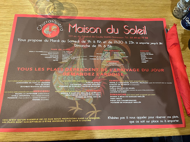 Restaurant Portugais - Maison du Soleil - Ormesson-sur-Marne