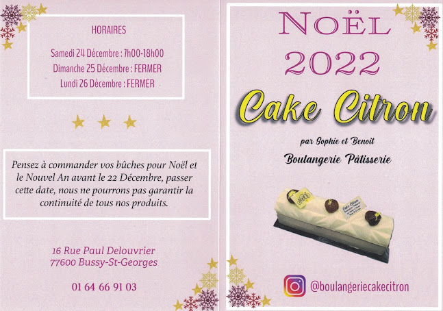 Cake citron - Bussy-Saint-Georges
