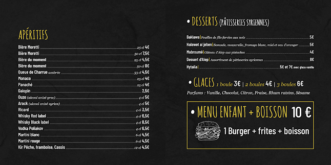 Le Resto d'Alep - Restauration