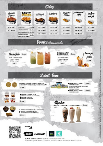 Opinii despre Black & White Burger Pau în Pau - Restauration