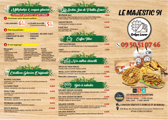 Opinii despre Le majestic 91 - Crêpe Lover în Longjumeau - Restauration