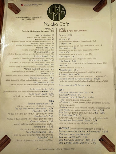 Opinii despre Umami Matcha Café în Paris - Restauration