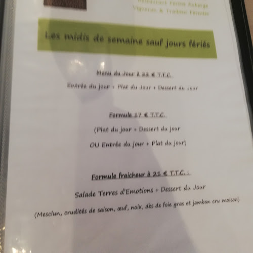 Comentarii opinii despre Restaurant Terres d'émotions