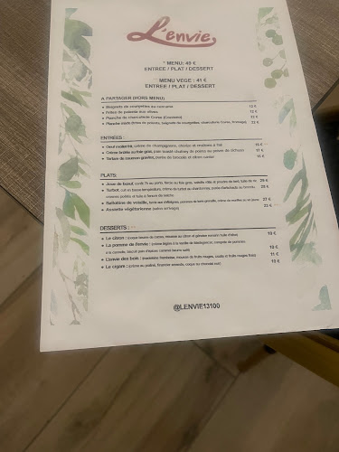 Restaurant l'envie - Restauration