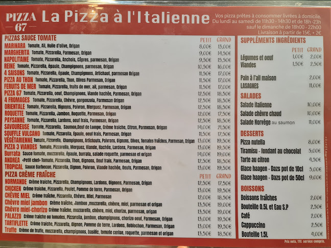 Opinii despre PIZZA 67 în Paris - Restauration