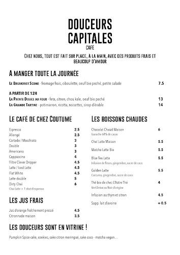 DOUCEURS CAPITALES - Restauration