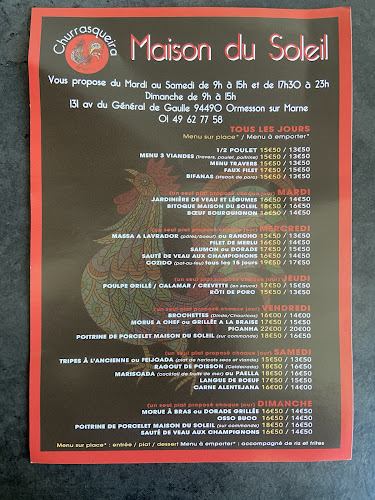 Restaurant Portugais - Maison du Soleil