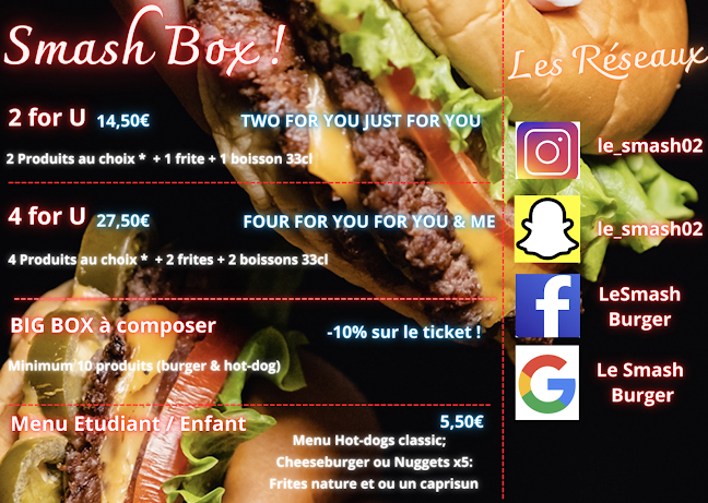 Le smash - Restauration