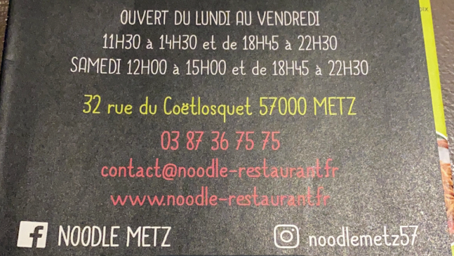 Noodle Metz - Restauration