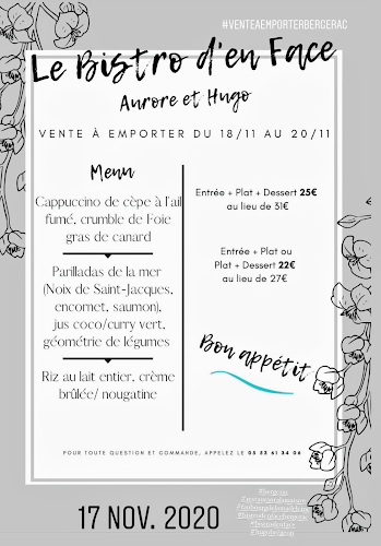 Opinii despre Le Bistro d'en Face în Bergerac - Restauration