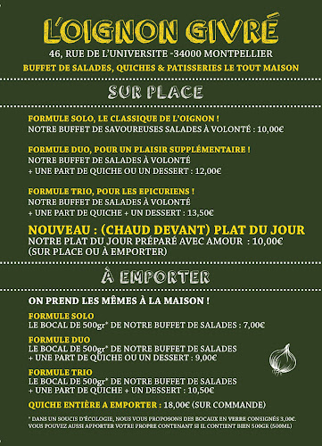 Opinii despre L'oignon Givré în Montpellier - Restauration