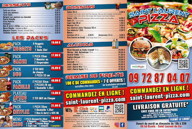 Opinii despre Saint Laurent Pizza în Saint-Laurent-du-Var - Restauration