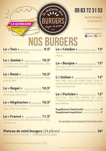 Opinii despre La maison des burgers în Chailles - Restauration